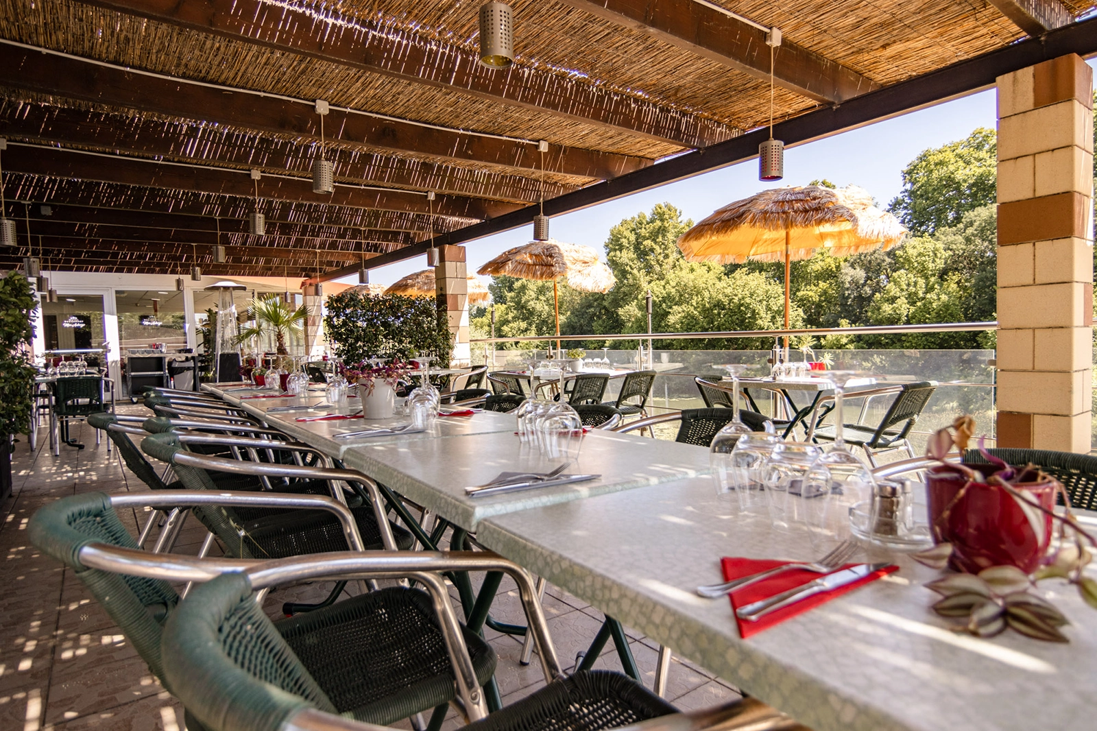 Tables de banquet du restaurant Mon Auberge